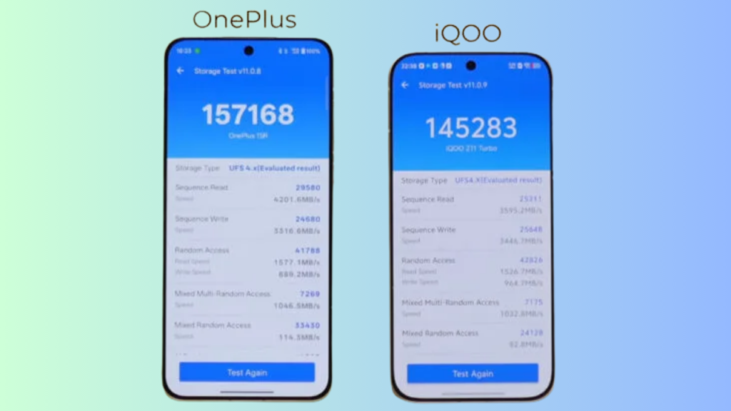 OnePlus 15R vs iQOO 15R Snapdragon 8 Gen 5 benchmark performance AnTuTu